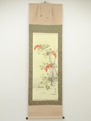 JAPANESE HANGING SCROLL / HAND PAINTED / HEAVENLY BAMBOO